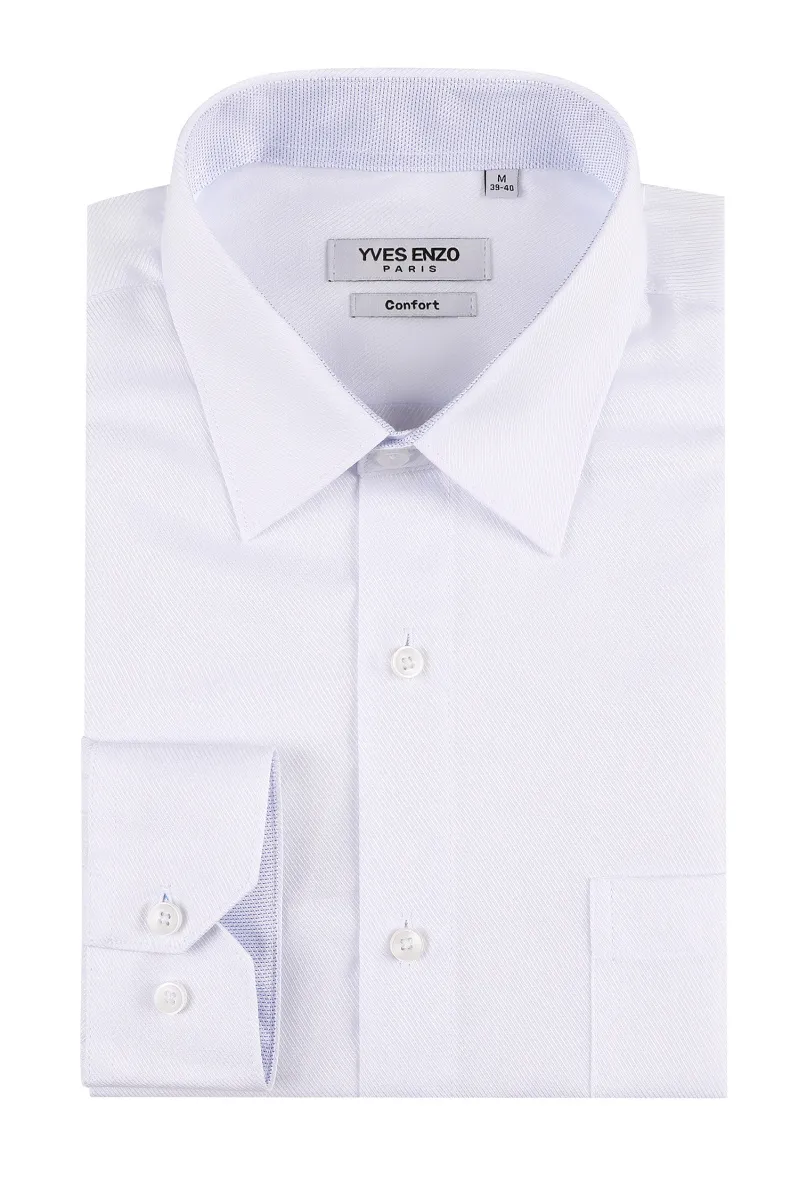 Einfarbiges Hemd aus Slim Fit