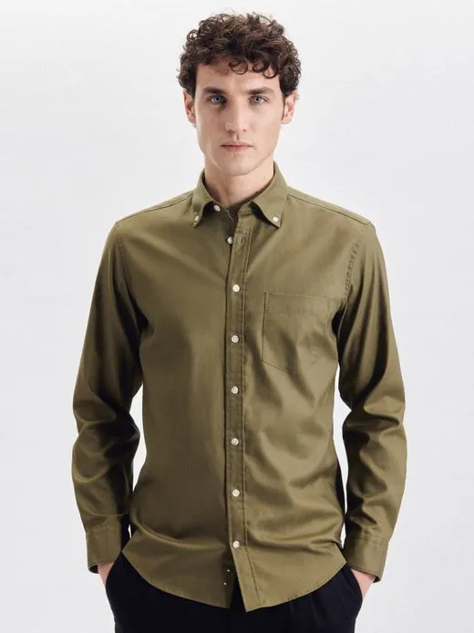 Herren Casual Hemd - Regular Langarm