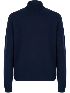   John Smedley  Navy Blue Faisal Sweater Blue  Pullover 