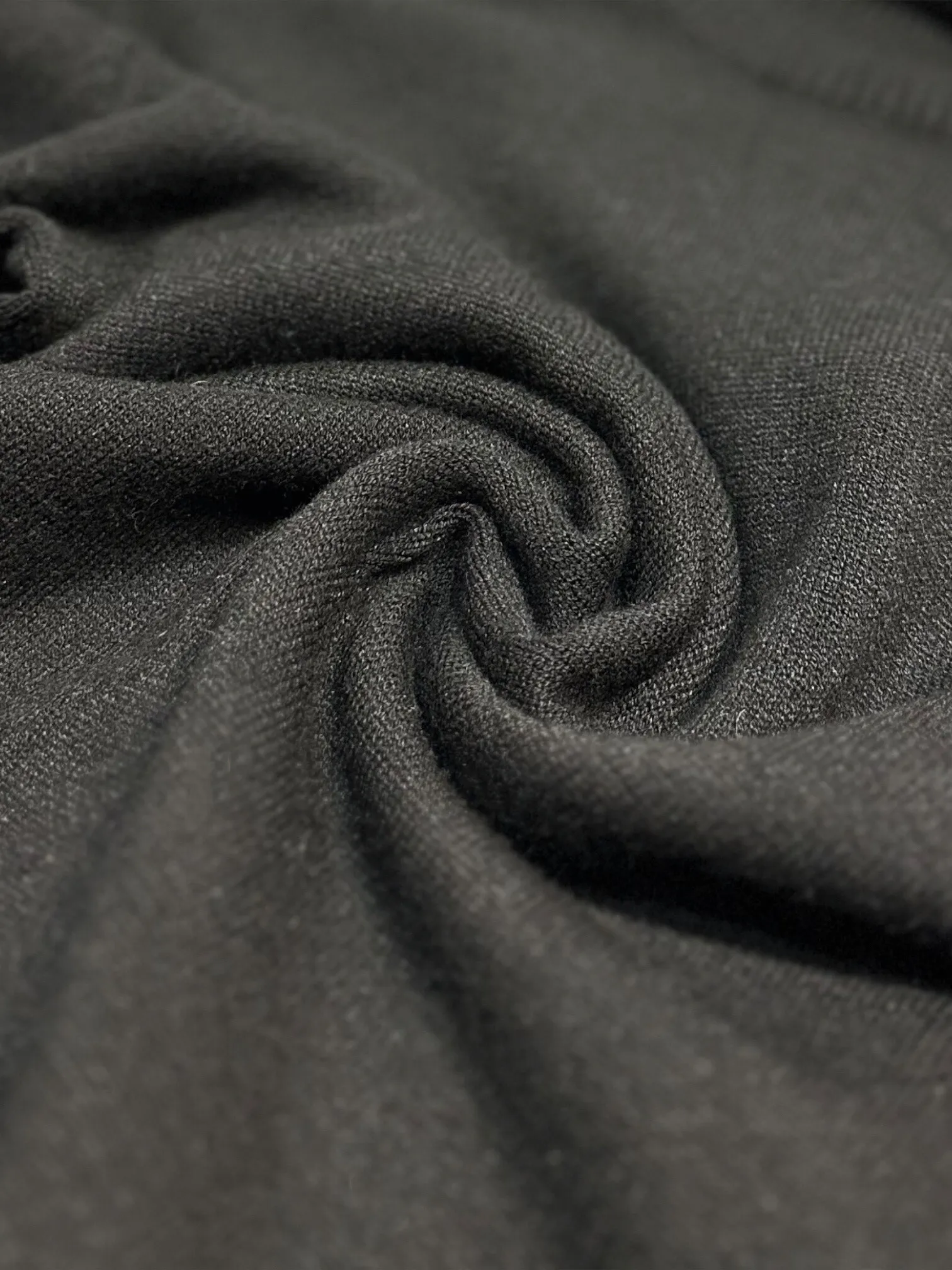 OBERTEIL UNTER PULLOVER, DICKE VISKOSE, LANGE ÄRMEL, SEHR WEICHER ROLLKRAGEN