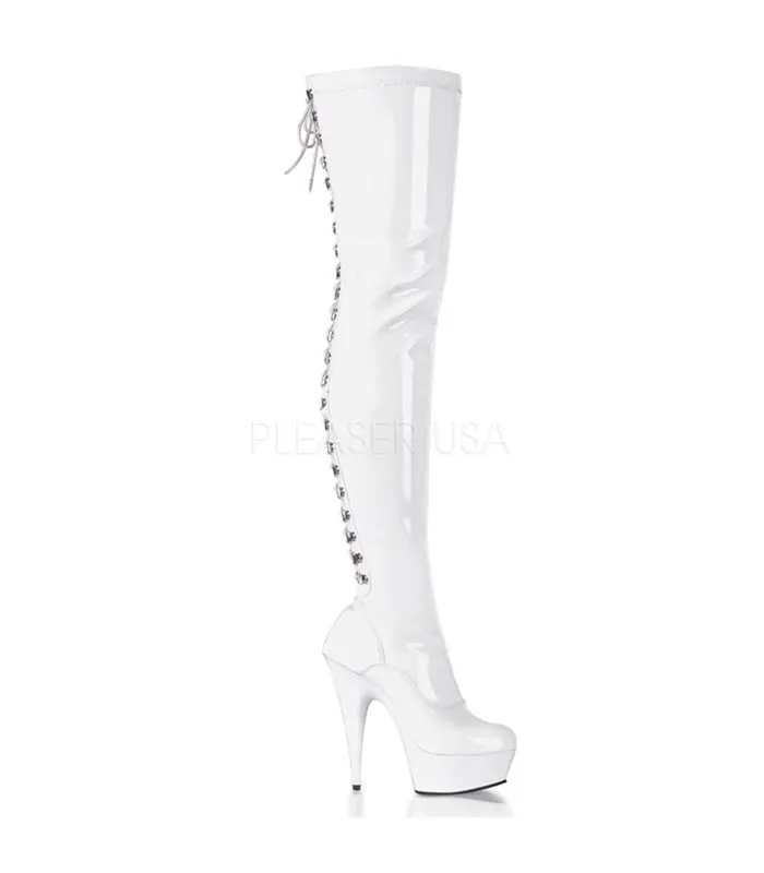 Plateau Overknee Stiefel DELIGHT-3063 0 von Pleaser