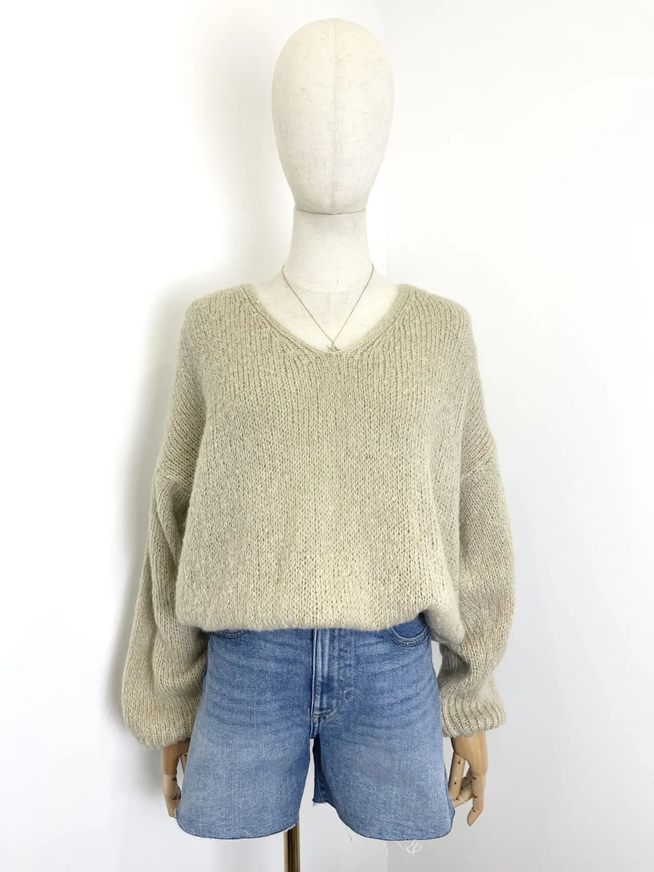 Pullover aus 30 % Mohair