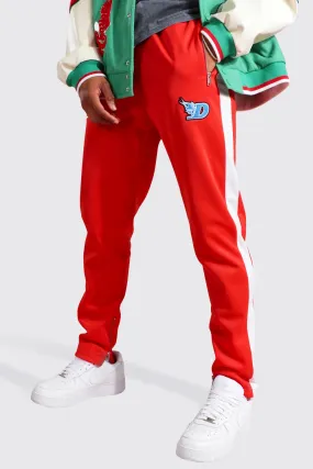 Skinny Trikot-Jogginghose mit Seitenstreifen