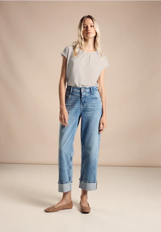 Street One T-Shirt im Seidenlook 
