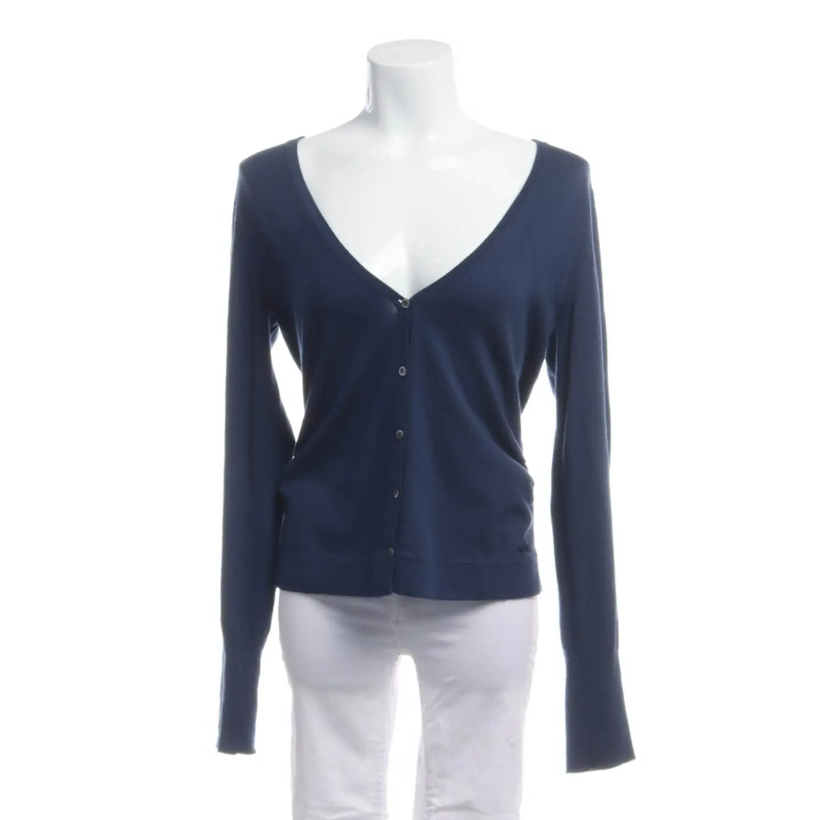 Strickjacke M Blau