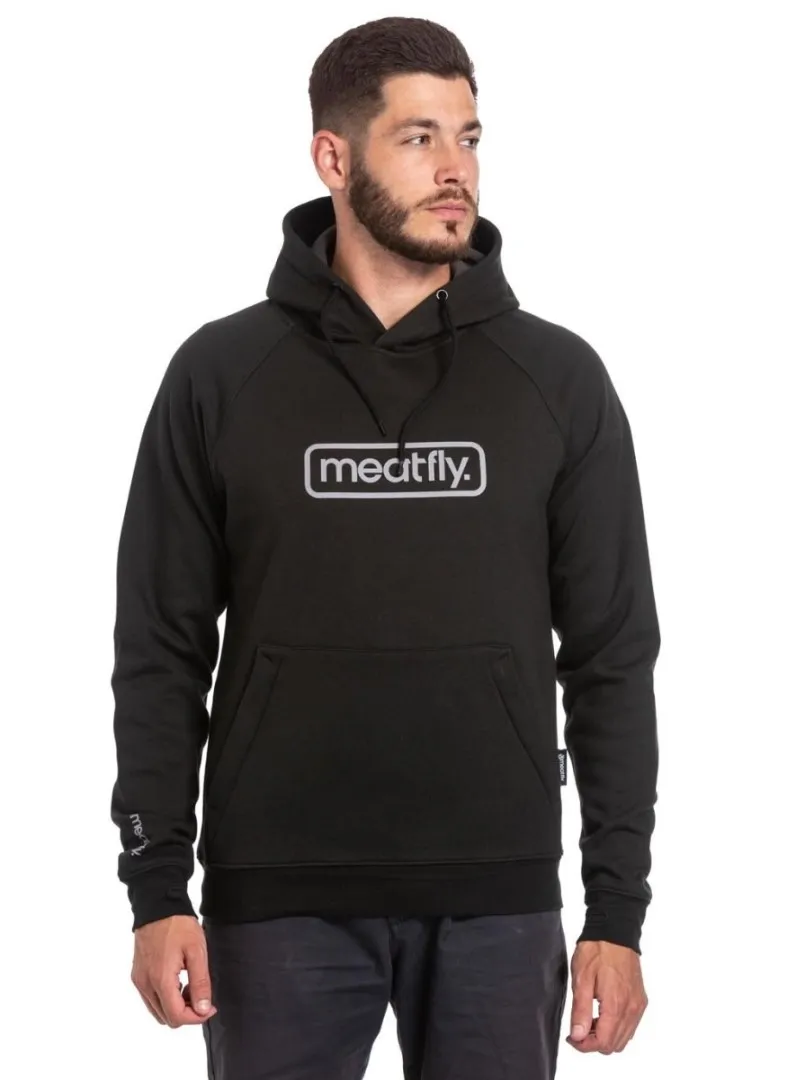 Technisches Herren-Sweatshirt von Meatfly Gravel Black