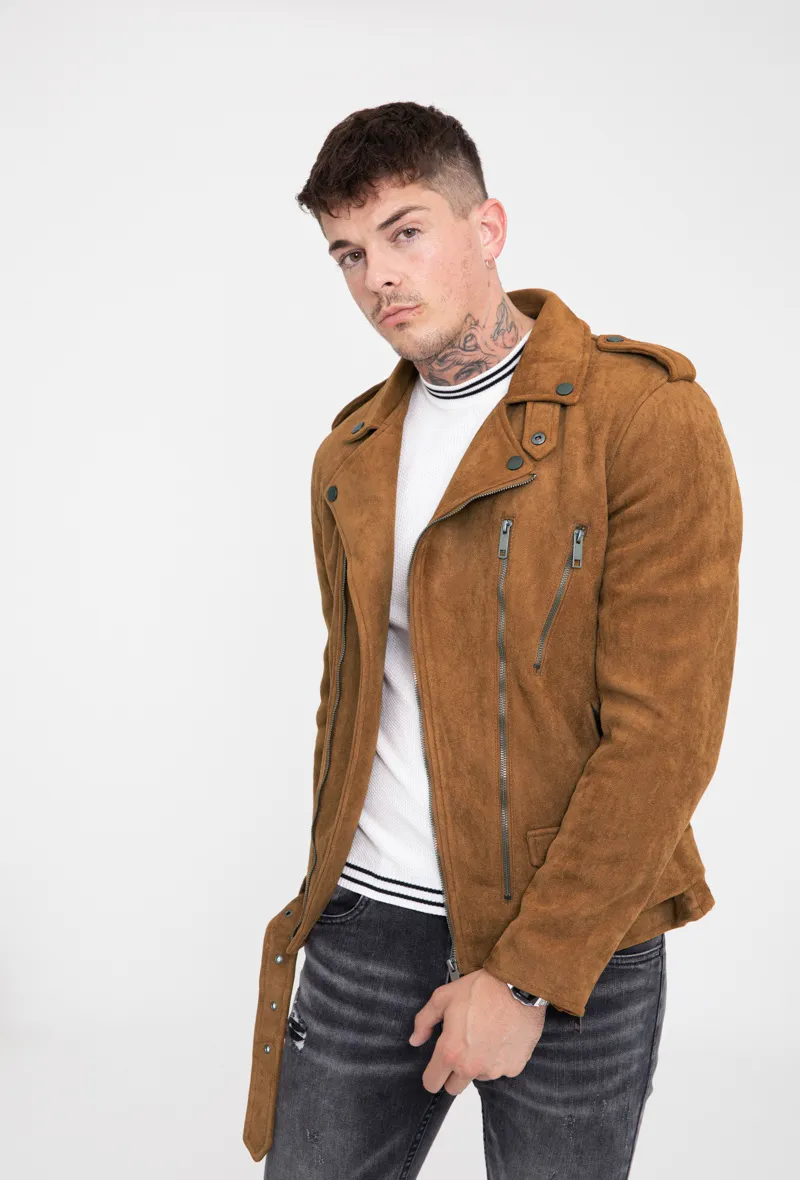 Wildleder-Perfecto-Jacke