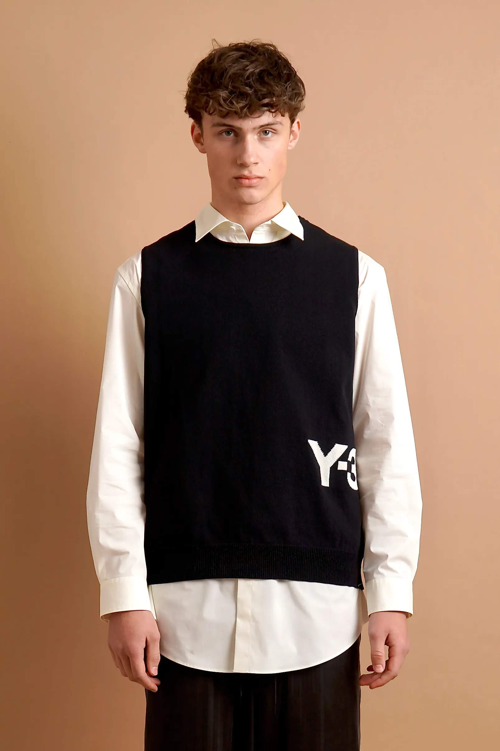 Y-3 Cotton Nylon Blend Knit Vest  