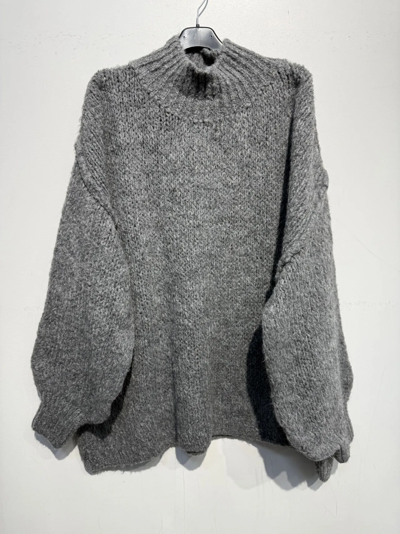 Übergroßer Pullover mit Alpaka