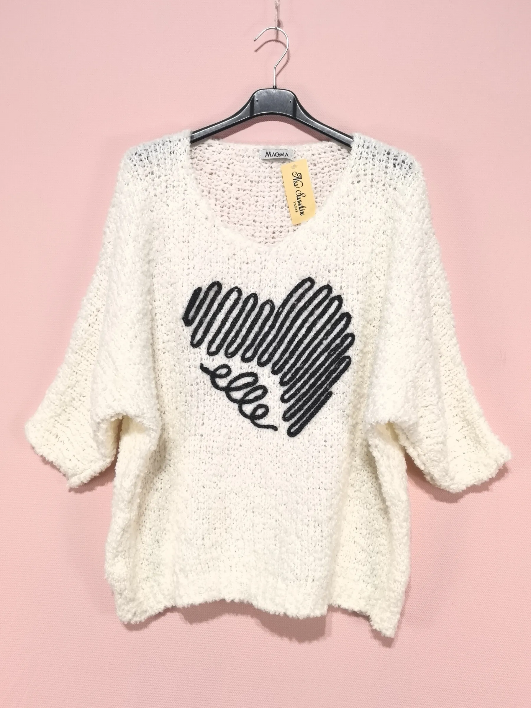 Übergroßer Rockstar-Pullover